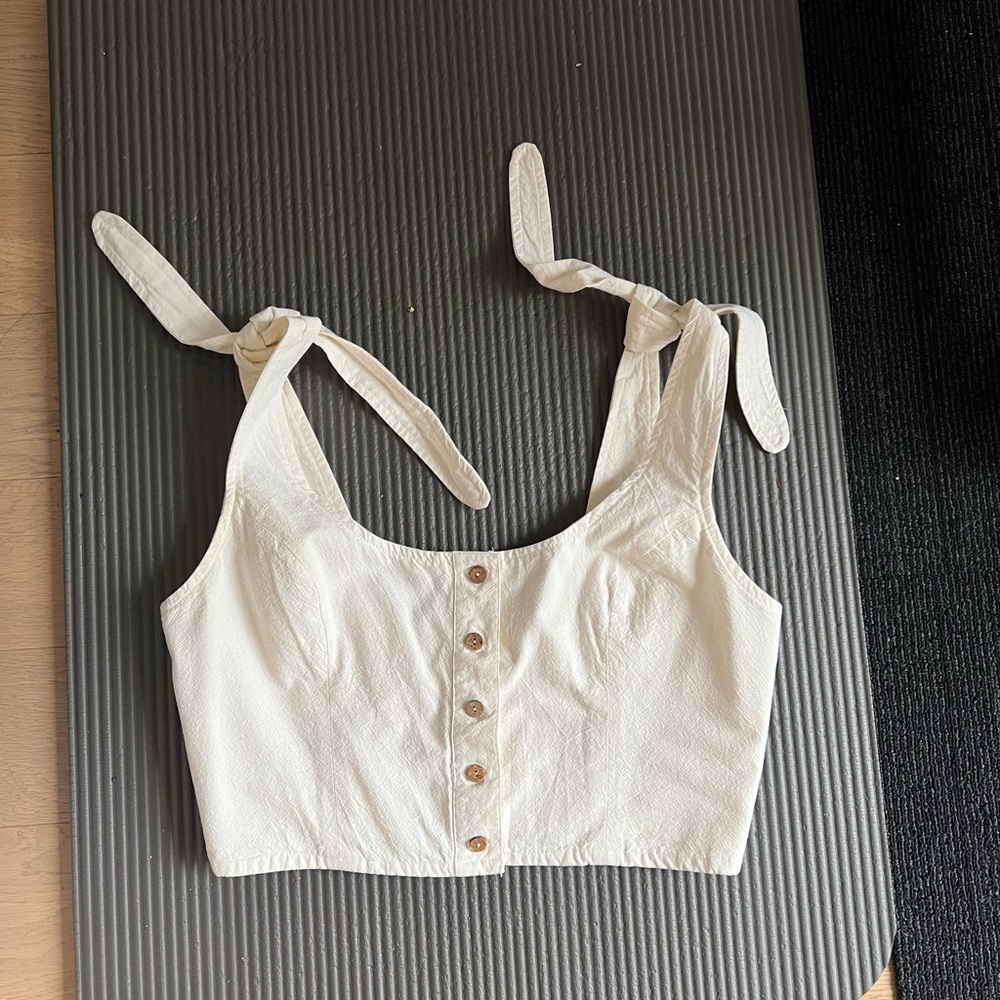 Free People White Summery Top